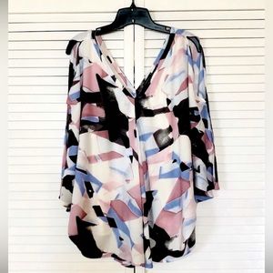 Nordstrom Multi-colored top with geometric print.